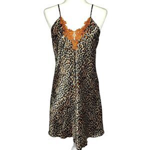 NINE's Leopard Lace Slip Dress